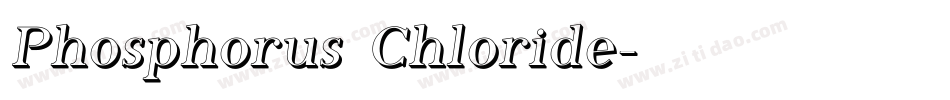 Phosphorus Chloride字体转换